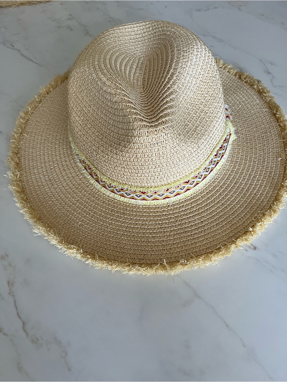 Sunshine Tienda “Gloria” Turquoise Crochet Palm Hat - Picture 2 of 3
